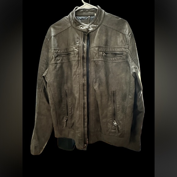 Calvin Klein Other - Calvin Klein Jackets & Coats | Men's Calvin Klein Gray Leather Jacket